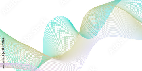 Dynamic minimal smoke sound line. Energy abstract smooth colorful gradient frequency isolated element creative blend. Science tech swirls with thin twisted connected vibration simple grid.