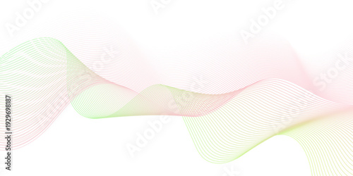 Dynamic minimal smoke sound line. Energy abstract smooth colorful gradient frequency isolated element creative blend. Science tech swirls with thin twisted connected vibration simple grid.