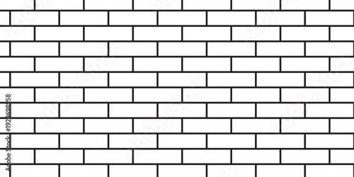 white brick wall texture and solid bricks seamless pattern background.