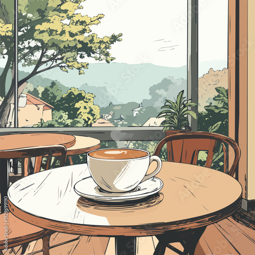 café in the morning