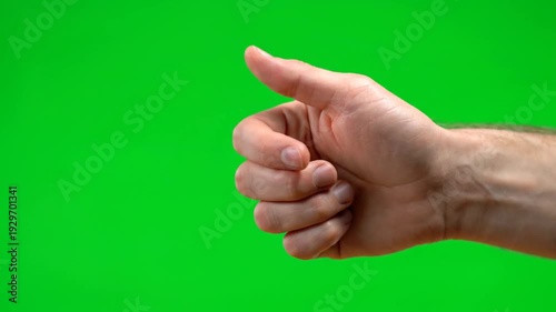 A hand performs a double tap gesture mid-air in a close-up video shot