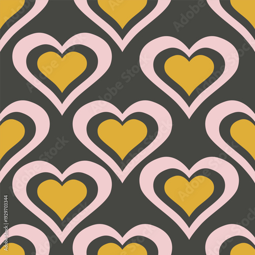 seamless pattern with hearts