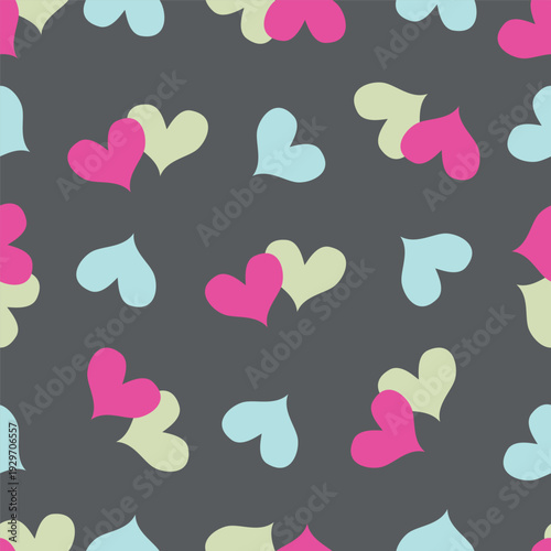 seamless pattern with hearts