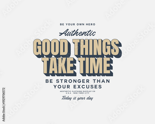 Aesthetic quotes typography Modern streetwear  graphic tee design templates