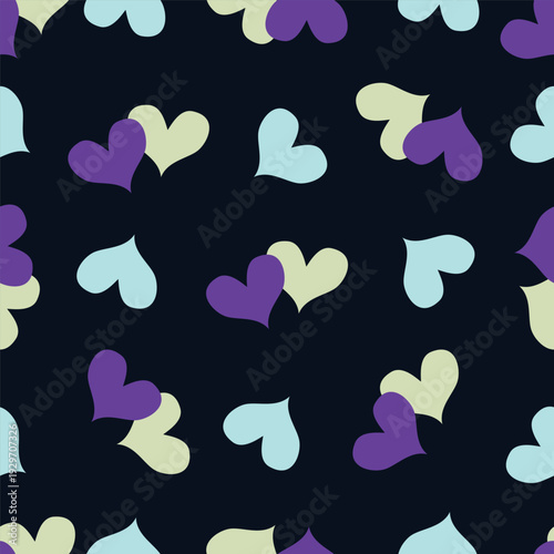 seamless pattern with hearts