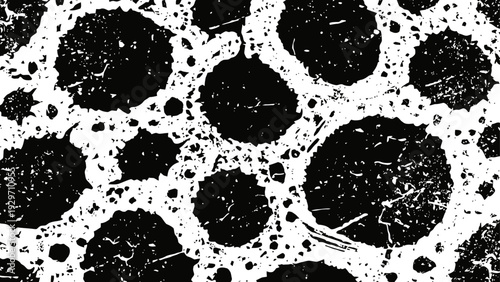 Black and white marble texture pattern with natural stone surface details and organic spots