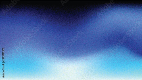 Glowing light blue cyan grainy gradient background, dark abstract blurred noise texture wave for header, poster, banner, backdrop design
