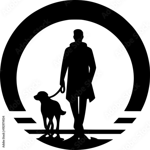 man and dog
