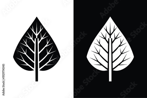 Aspen vector icon graphic isolated sketch illustration on white background.