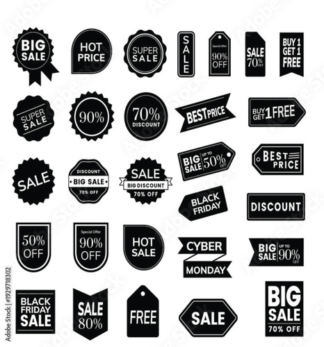 set of sale labels