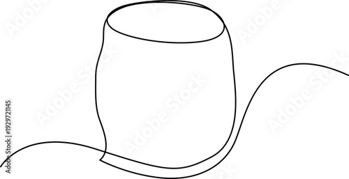 A detailed illustration of a traditional clay teapot with a spout and handle. Vector