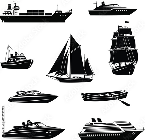 set of ships icons