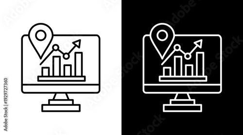 Tracking   White Icon Set Design