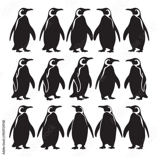 Wallpaper Mural Wildlife Footprints and Forest Animals Silhouette Vector Set, Bear Deer Rabbit Collection Torontodigital.ca