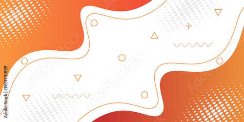 Colorful banner template with gradient color. Design with liquid form. with a combination of yellow and pink with a modern and luxurious concept