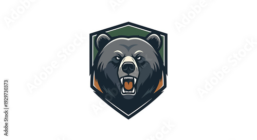 angry bear head logo
