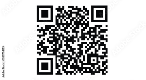 Two black square qr codes against a plain white background digital interface