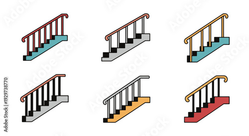 Stair Railing Line creative bold tone