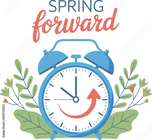 spring forward and fall back pictograms, winter and summer time change vector icons