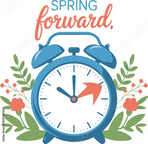 Alarm Clock Daylight Saving Time Spring Forward.