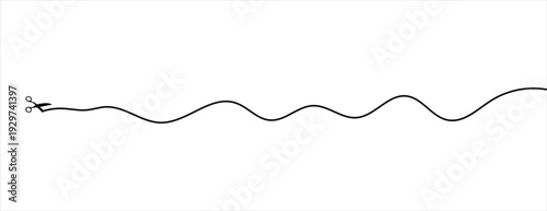 Scissors Cutting Ribbon