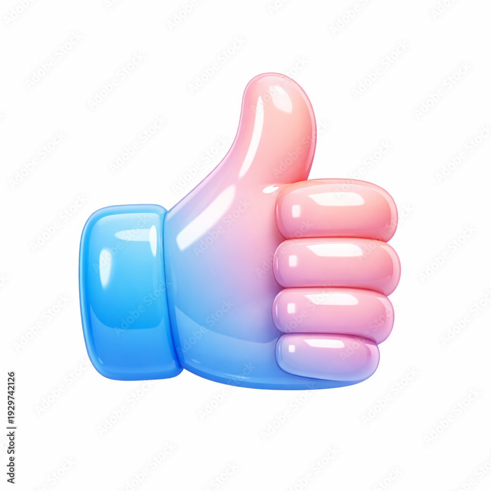 Fototapeta premium thumb up icon