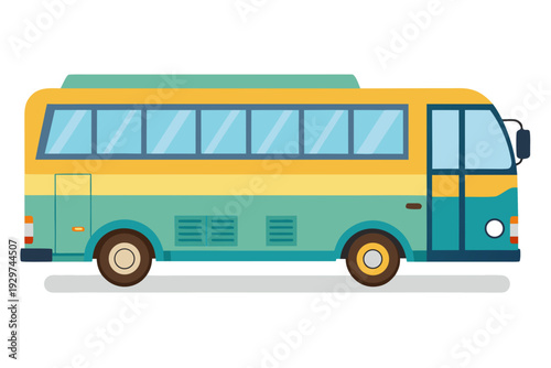 vector illustration of school bus