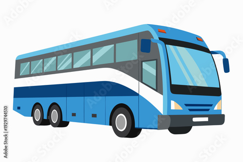 bus isolated on white background