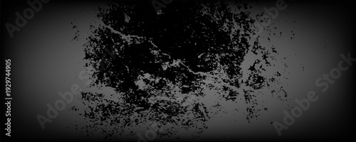 Black dark black grunge textured concrete stone wall background