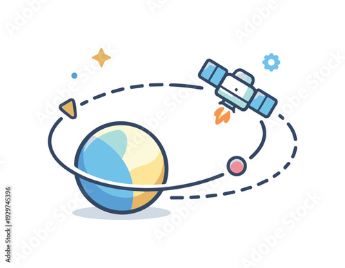 Creative calibration and fine tuning before launch of ideas or products expressed through orbital adjustment, a small spacecraft gently correcting its path