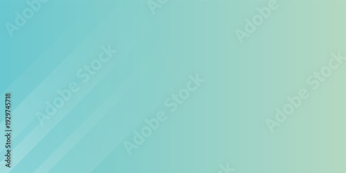 Abstract gradient background in soft green and turquoise tones featuring diagonal light stripes, ideal for modern presentations and banner designs.