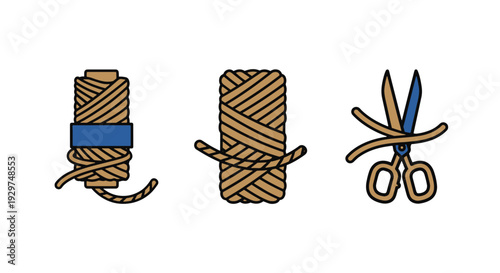 Twine Line art creative smooth modern illustration