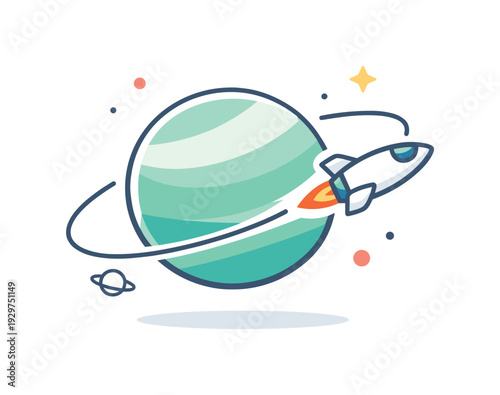 Maximum efficiency and smart momentum in ambitious journeys framed as advanced space navigation, a spacecraft smoothly using a gravitational assist around a