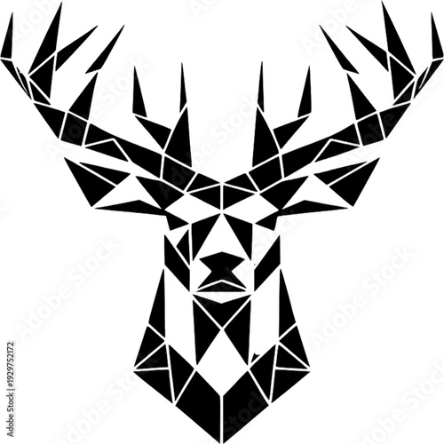 black and white geometric pattern