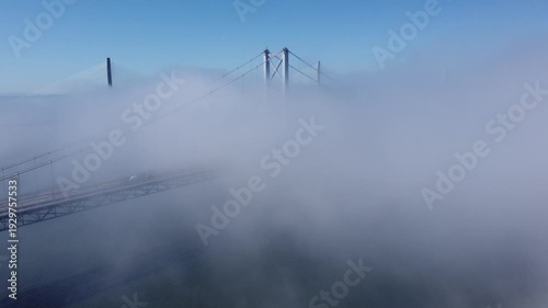 The Queensferry Crossing, a major road bridge in Scotland spanning the Firth of Forth. 