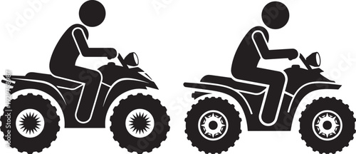 People riding all terrain vehicle