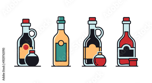Vinegar Bottle Line minimal contemporary color