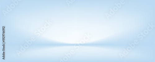 Blue studio room. Limbo light background. Abstract 3d backdrop for product presentation. Minimal wall scene. Showcase, promotion display modern