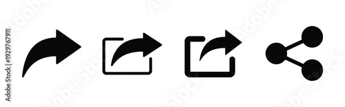 Share icons representing data transmission, connectivity and outreach