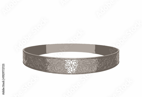 Intricately Carved Antique Silver Bracelet with Ornate Floral Patterns Symbolizing Elegant Victorian Era Fashion and Timeless Vintage Jewelry Design