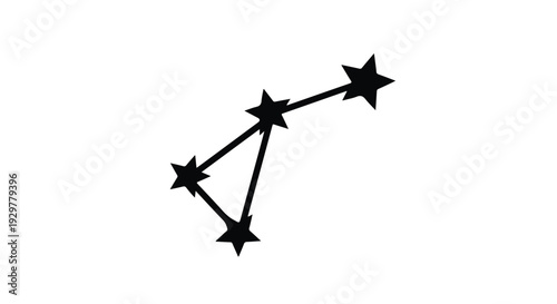black star constellation pattern astronomy