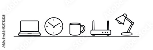 Remote work productivity and structured home office efficiency for focused digital professionals managing time and communication effectively, laptop