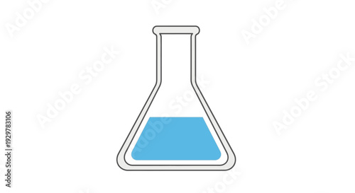 Laboratory glassware conical flask beaker.