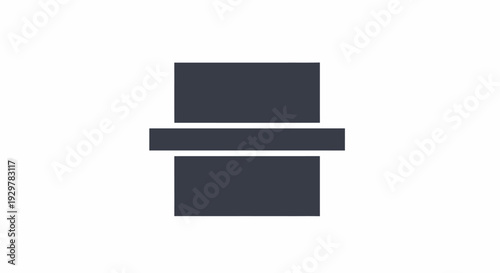 Minimalist Equals Sign Icon Simple Design.