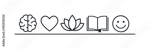 Mental health awareness and stress management practices supporting emotional balance and resilience in demanding professional environments, brain icon