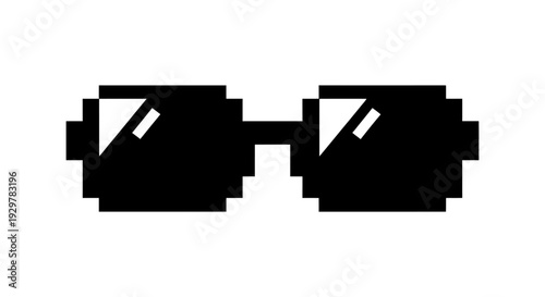 Pixel Art Glasses Sunglasses.