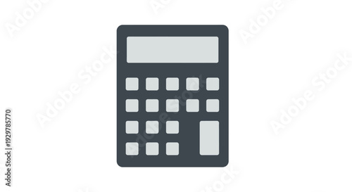 Simple Black Calculator with Gray Buttons.