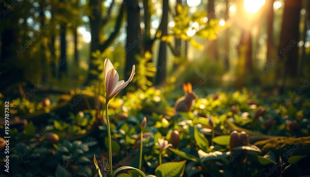 Obraz premium Forest Bloom Serenity