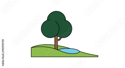 Tree and Pond