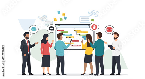 Team Planning Project Timeline Gantt Chart Strategy Meeting